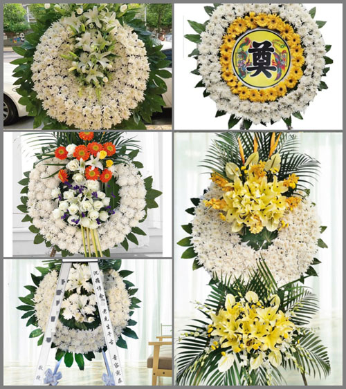 山西忻州五台县灵境乡马头口村花圈速递